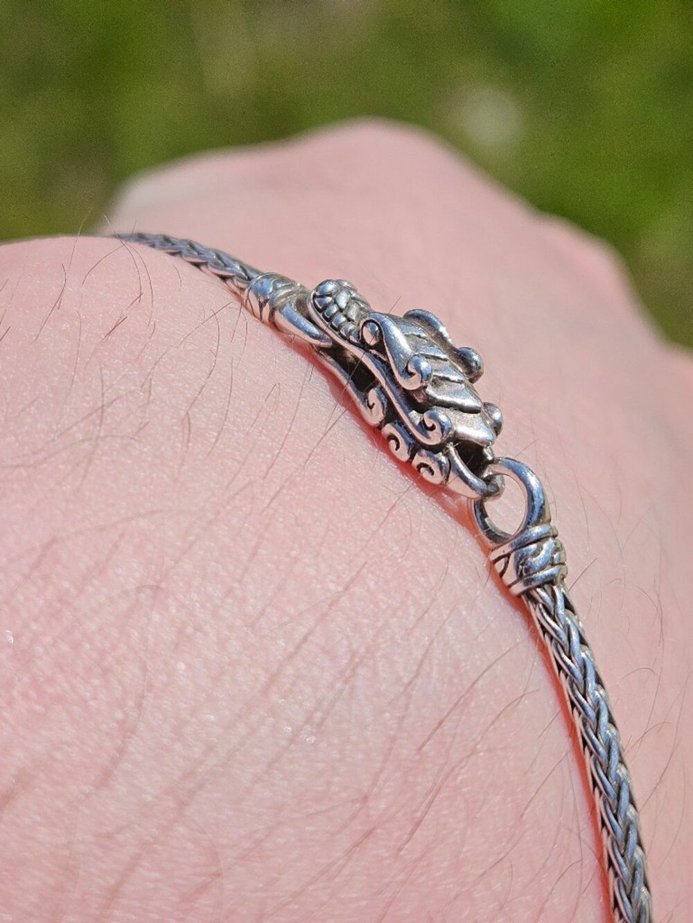 925 Sterling Silver John Hardy Naga Legends Dragon Woven Bracelet 7 Inches